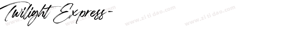 Twilight Express字体转换